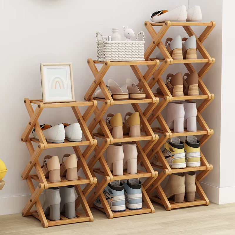 Premium Simple Folding Shoe Rack Multi-Layer Rental Dormitory Multi-Function Installation Reliable