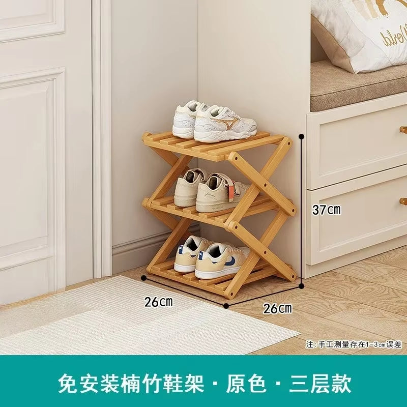 Premium Simple Folding Shoe Rack Multi-Layer Rental Dormitory Multi-Function Installation Reliable