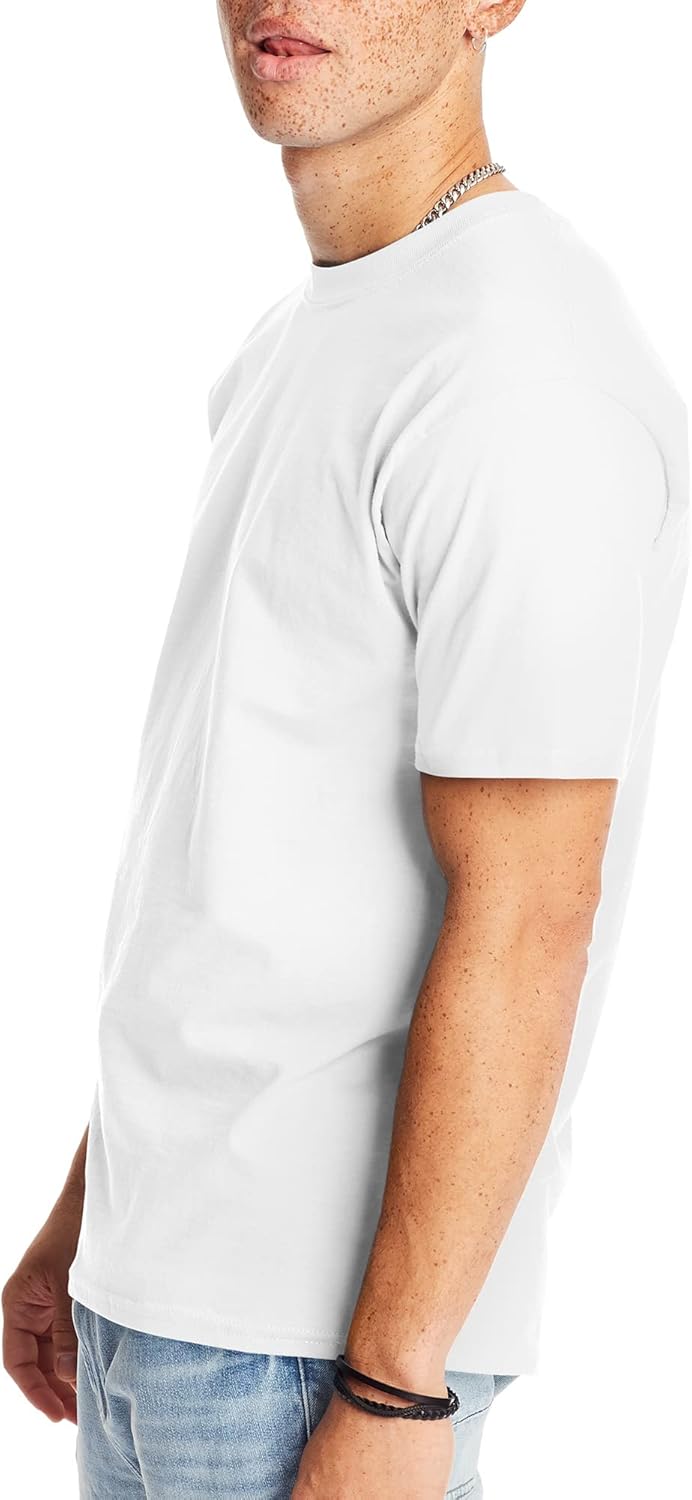 Men's Heavyweight Cotton Beefy-T T-Shirt, Available in 1 or 2 Pack, Big & Tall Sizes