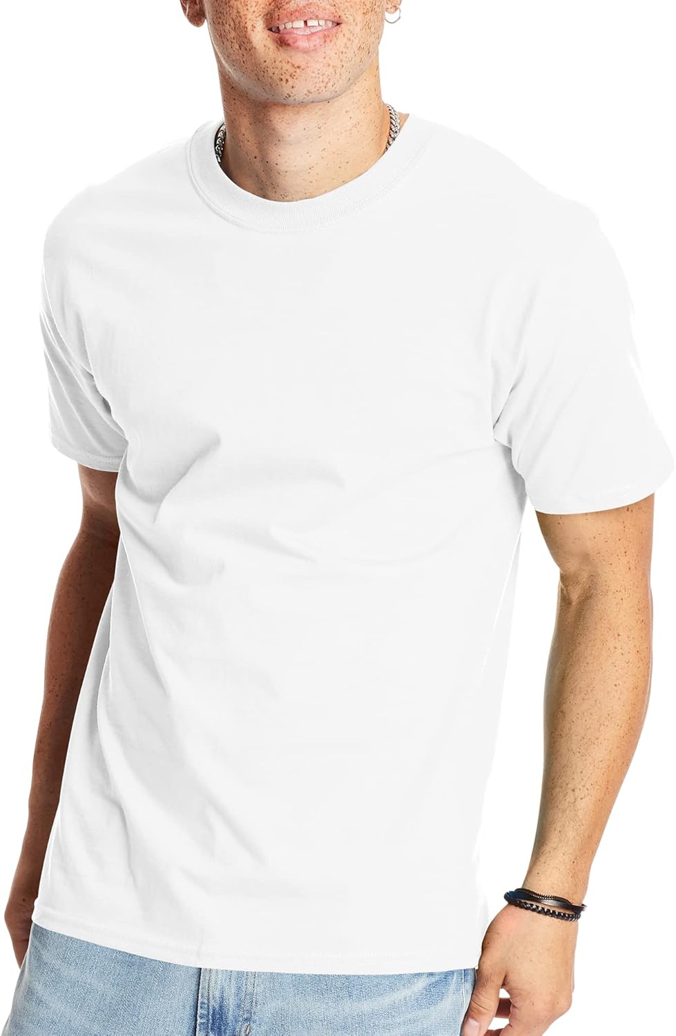 Men's Heavyweight Cotton Beefy-T T-Shirt, Available in 1 or 2 Pack, Big & Tall Sizes
