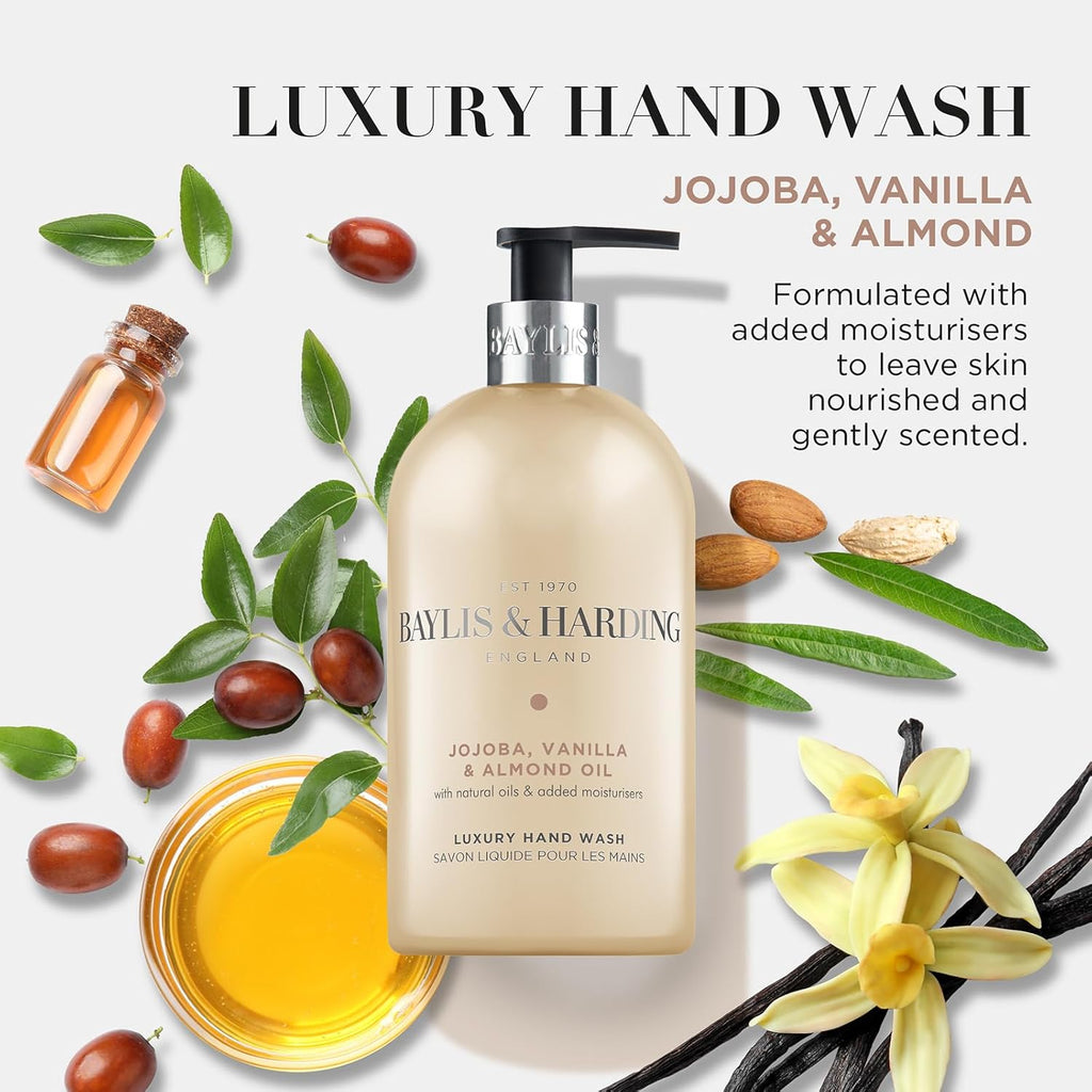 Jojoba, Vanilla & Almond Oil Hand Wash, 500 Ml (Pack of 3) - Vegan Friendly