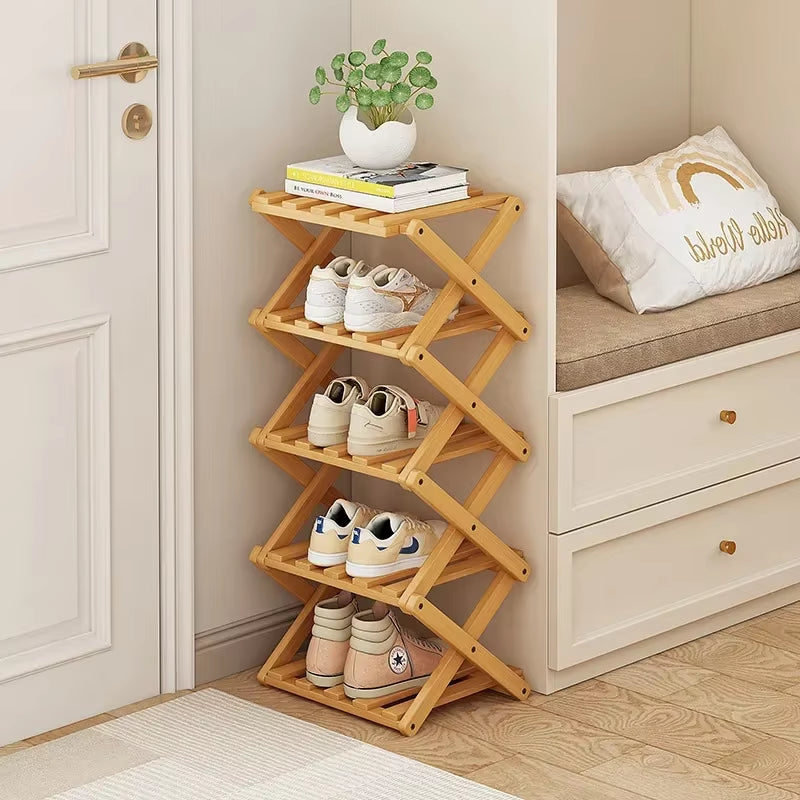 Premium Simple Folding Shoe Rack Multi-Layer Rental Dormitory Multi-Function Installation Reliable