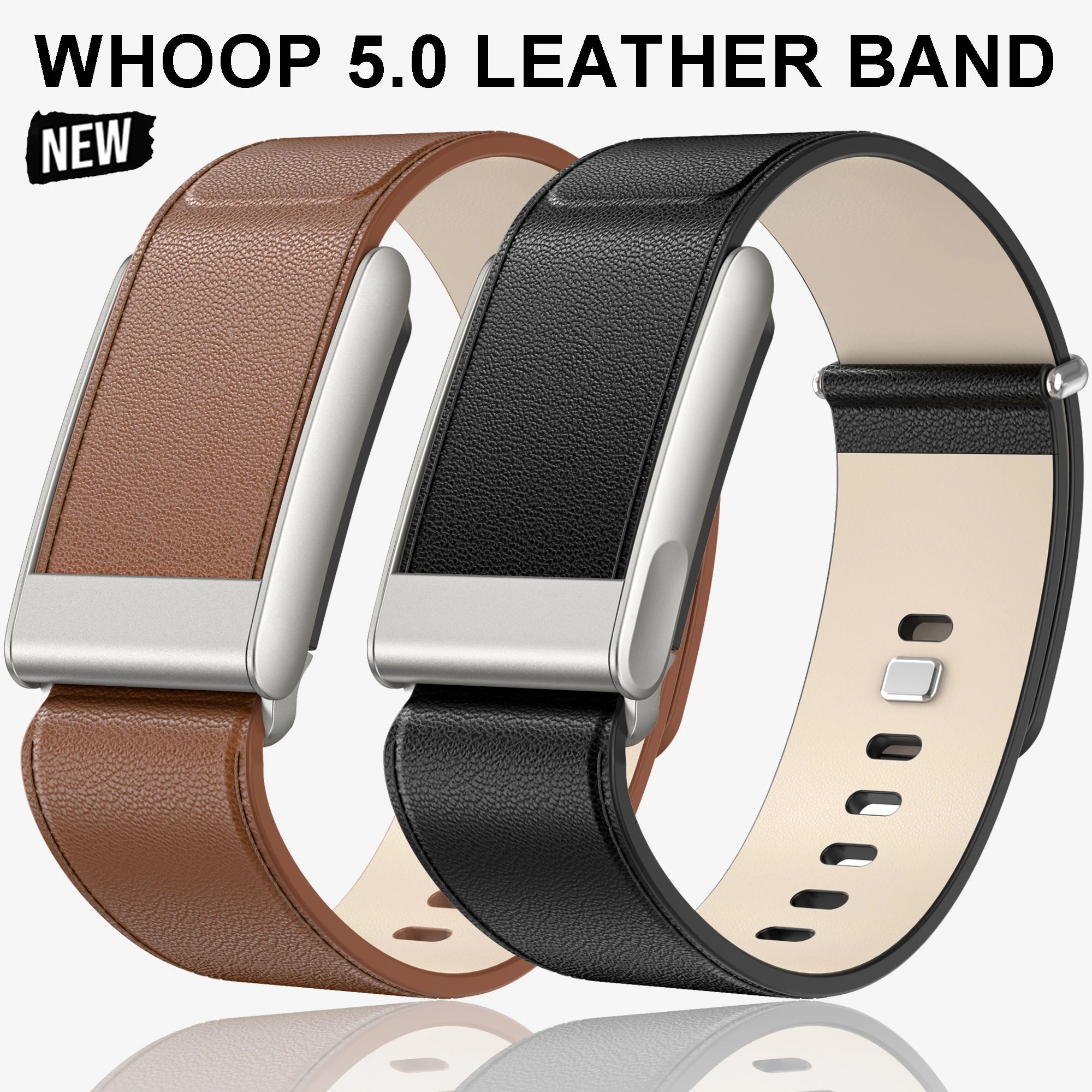 Genuine Leather Watch Straps for 5.0 Compatible with ONE Fitness Tracker and Life ECG Bands