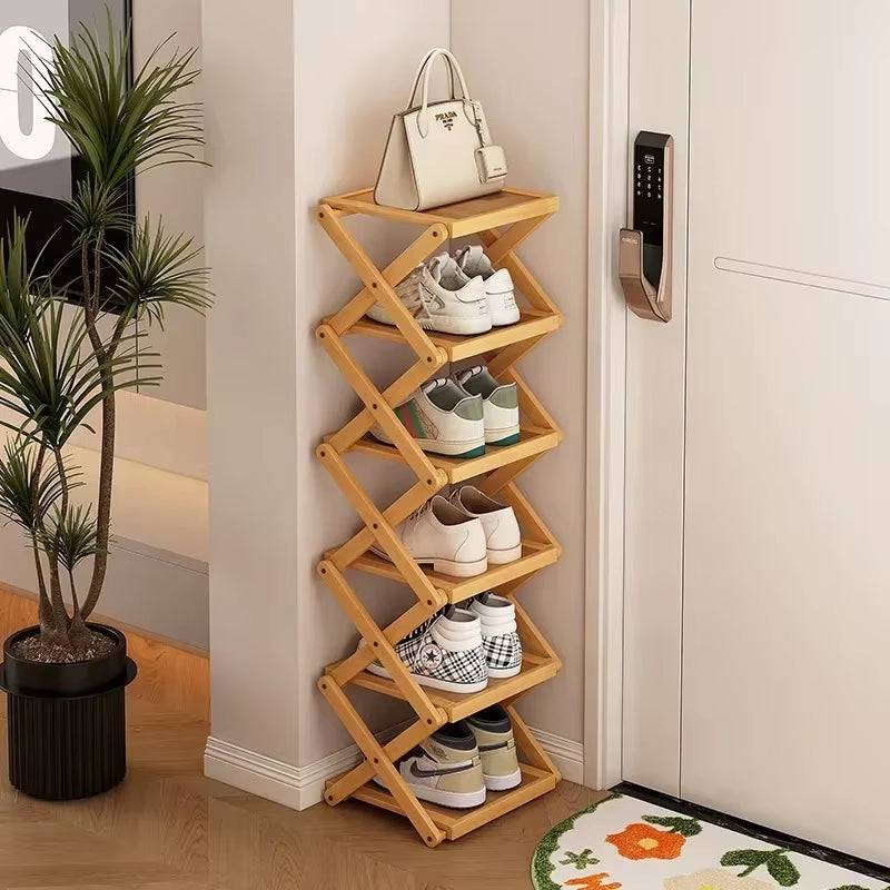 Premium Simple Folding Shoe Rack Multi-Layer Rental Dormitory Multi-Function Installation Reliable